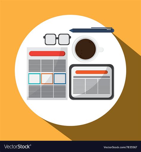 Office icon design Royalty Free Vector Image - VectorStock