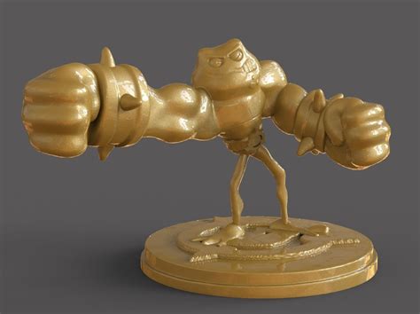 Battletoads Pimple 3D model 3D printable OBJ STL