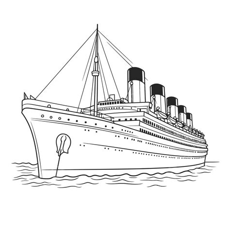 Titanic Pencil Coloring Pages