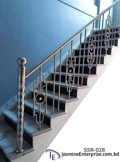 Stainless Steel Staircase Railing Design For Home, Office 28