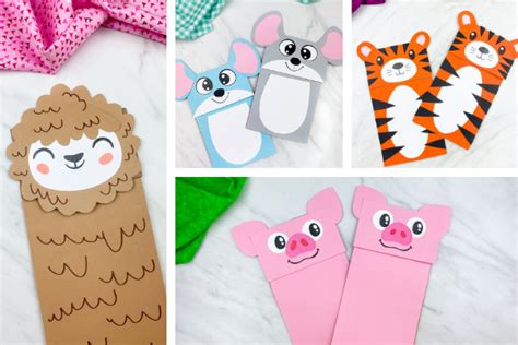 56 Easy & Fun Paper Bag Puppets [With Templates!]