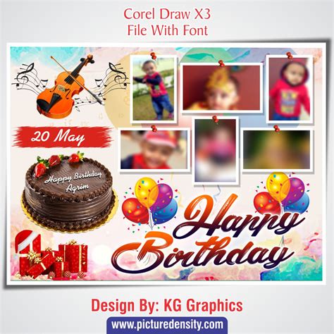 New Birthday Flex Banner Design Cdr File » Picturedensity