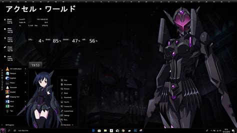 Kuroyukihime Accel World Windows 10 1803 Theme | Anime style, Windows 7 themes, Windows 10