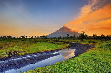 HD wallpaper: mountains, Park, the volcano, Philippines, Mayon volcano | Wallpaper Flare