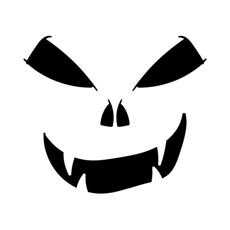 Printable Scary Pumpkin Faces