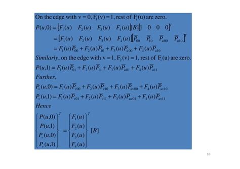 Hermite bicubic-surface-patch | PPT