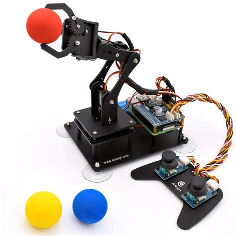 Adeept 5-DOF Robotic Arm Kit for Raspberry Pi 4 B 3 B+ B A+, Programmable DIY Coding STEM ...