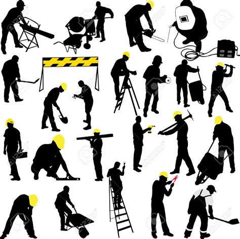 Construction Worker Silhouette | Free download on ClipArtMag