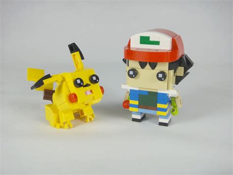 LEGO MOC Ash Ketchum Pikachu From Pokemon By LegoMocBrickheadz Rebrickable Build With LEGO | vlr ...