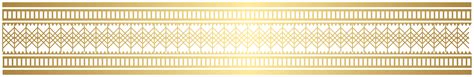 Gold Decorative Border PNG Clip Art Image