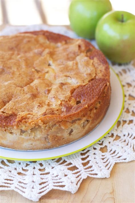 French Apple Custard Cake - The Baker Chick