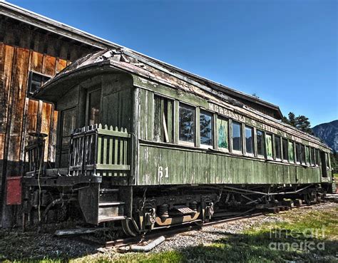 Fort Steele Canada - Old Train Car Photograph by Gregory Dyer - Pixels