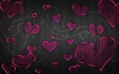 Pink and Black Heart Wallpaper - WallpaperSafari