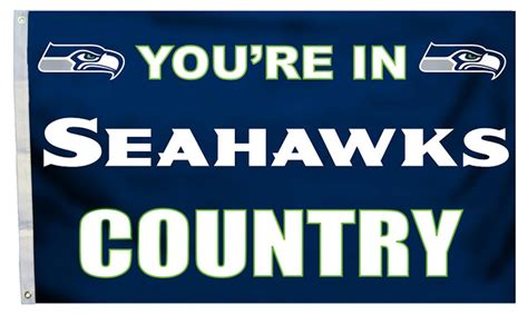 Seattle Seahawks Flag 3x5 Country - Sports Fan Shop