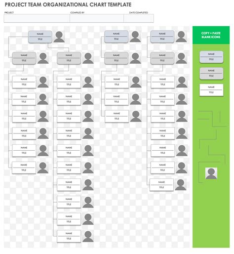 Project Team Chart Template