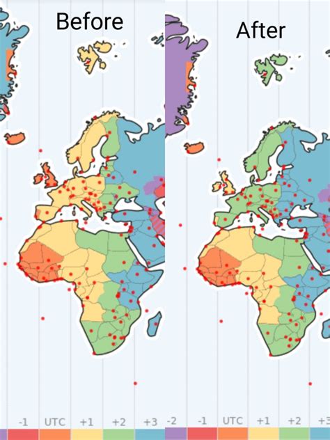 Europe switches to Daylight Saving Time. : europe