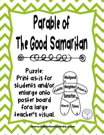 Cathy's Corner: Parable of the Good Samaritan | Bible Fun For Kids