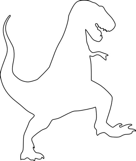 T-rex Silhouette Clip Art at Clker.com - vector clip art online, royalty free & public domain