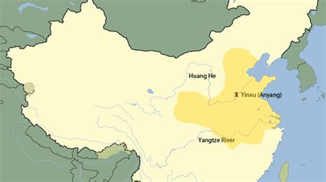 Ancient China Map With Rivers