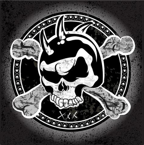 Biker Skull Shield Vectors images graphic art designs in editable .ai .eps .svg .cdr format free ...