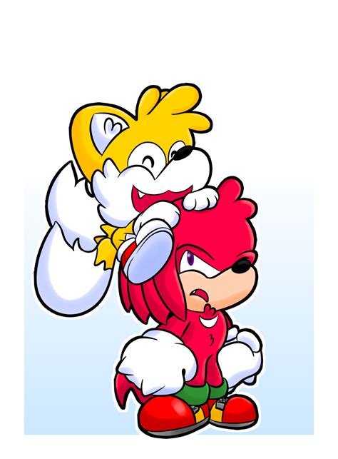 Tails... and Knuckles by SevenSeas64 on DeviantArt