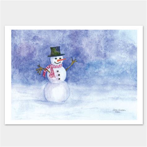 Snowman Watercolor Christmas Cards set of 10 – Susan Windsor