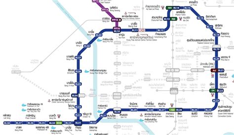 MRT Blue Line Bangkok Map, Stations, Fare & Timetable