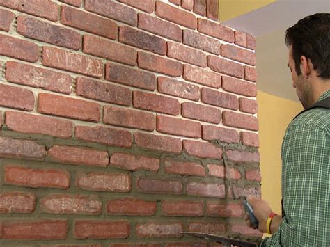 How to Install Brick Veneer on a Wall | how-tos | DIY