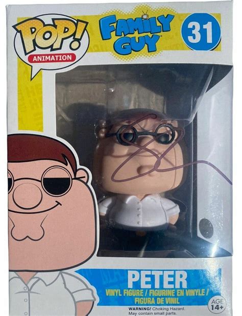 SETH MACFARLANE SIGNED AUTOGRAPHED FAMILY GUY PETER GRIFFIN FUNKO POP 31 JSA | Autographia