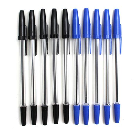 Blue and Black Ballpoint Pens 10 Pack | Hobbycraft