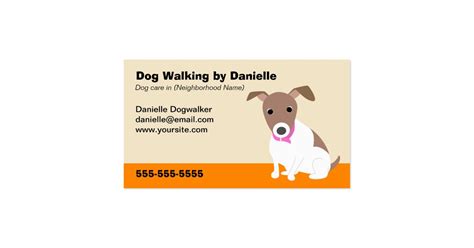 Dog Walking Business Business Card | Zazzle