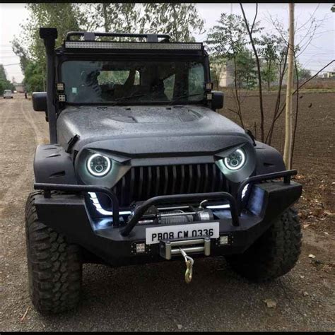 This modified Mahindra Thar looks plain ANGRY