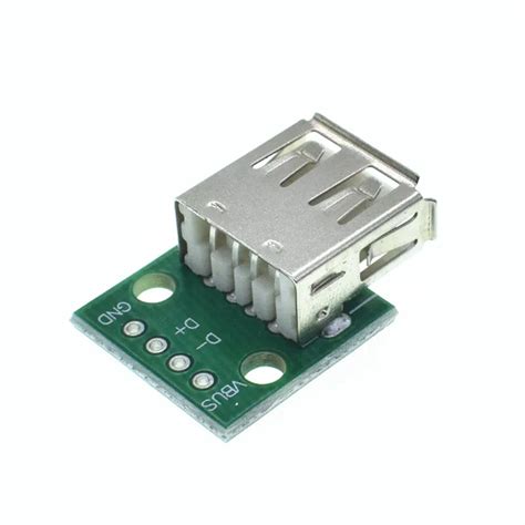 5pcs Type A Female USB To DIP 2.54mm PCB Connector Female USB PCB Board Connector USB PCB Socket ...