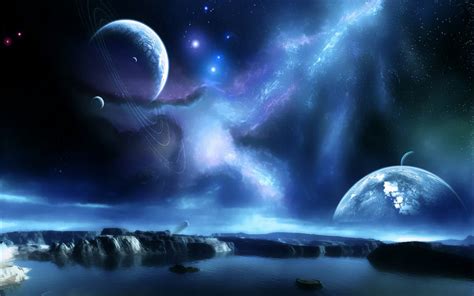 Download Sci Fi Planet Rise HD Wallpaper