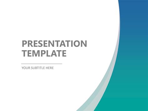 Green Gradient Background PowerPoint Template