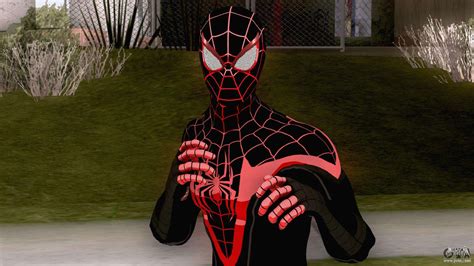 Spiderman Miles Morales Classic Suit for GTA San Andreas