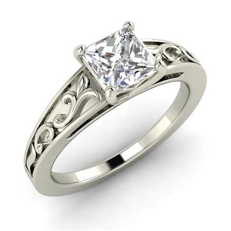 cheap princess cut engagement rings - Look Beautiful with Princess Cut Engagement Rings ...