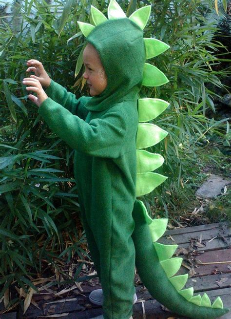 Dinosaur Halloween Costume Kids Green Dino full suit by BooBahBlue, $84.00 | Dinosaur halloween ...