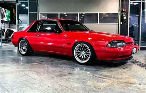 Custom Red Mustang Notchback