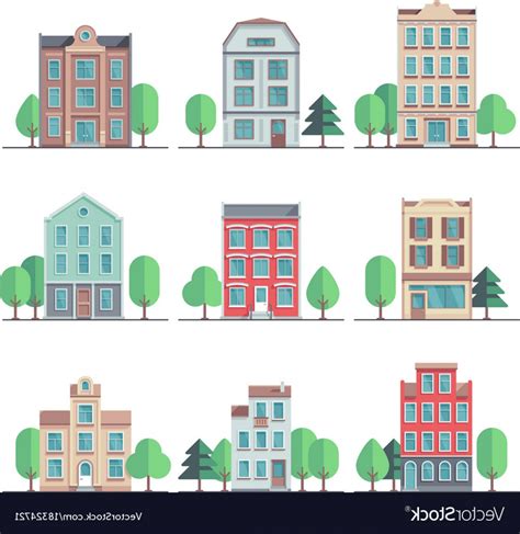 Apartment Building Vector at Vectorified.com | Collection of Apartment Building Vector free for ...