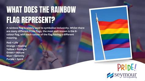 What does the rainbow flag represent? - Seymour Civil Engineering