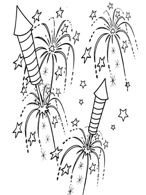 Fireworks coloring pages