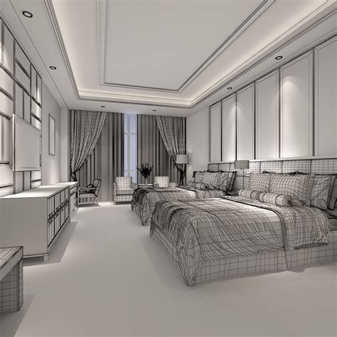 Hotel room 3D model - TurboSquid 1394864