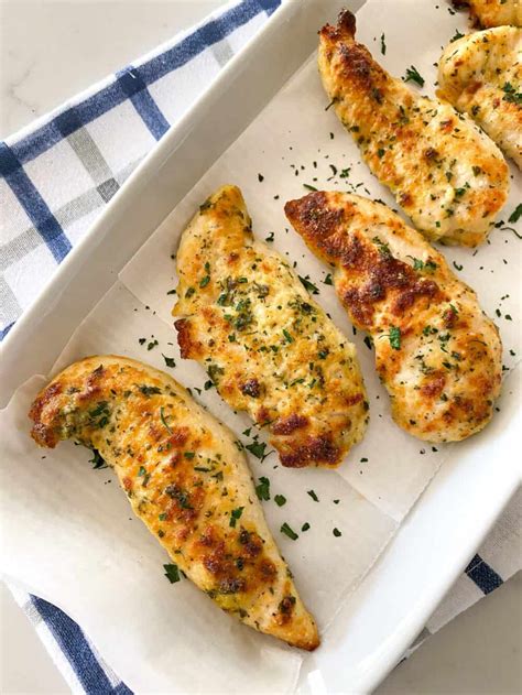 Parmesan Ranch Baked Chicken Tenders - Low Carb Keto Chicken