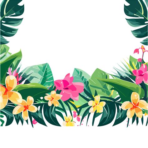 Flower border clipart transparent background 24029966 PNG