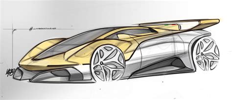 Futuristic Concept Car Sketches