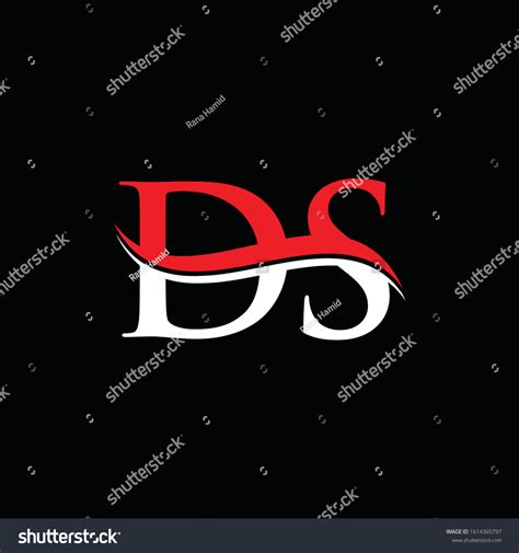 Letter Ds Linked Logo Design White Stock Vector (Royalty Free) 1614365797 | Shutterstock