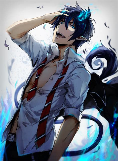 Rin Okumura (edit) by Tabanei on DeviantArt Anime Boys, Manga Anime, Anime Sensual, Cute Anime ...