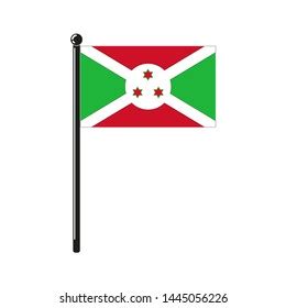 National Flag Burundi Original Colours On Stock Vector (Royalty Free) 1445056226 | Shutterstock