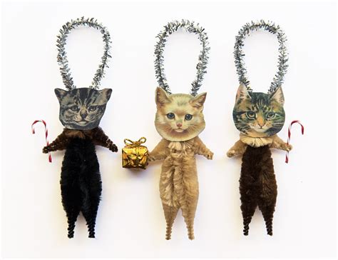 Cat Christmas Tree Ornaments Stocking Stuffer Under 25 Pet